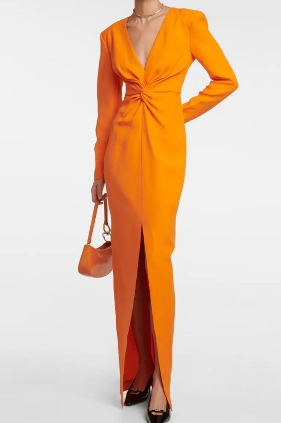 Women Styched Fashion | Andong Orange Dress