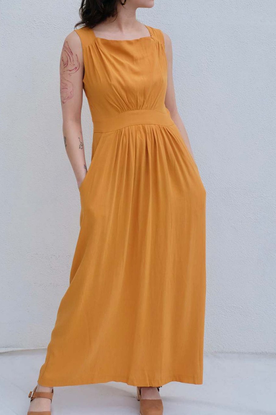 Women Styched Fashion | Sunflower Yellow Dress