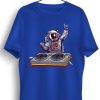 Men Styched | Space Jam Graphic Printed Blue Tshirt