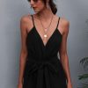 Women Styched Fashion | Surplice Neck Belted Romper