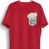 Men Styched | Little Giant Printed Red Tshirt