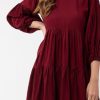 Women Styched Fashion | Ambrosia Maroon Dress