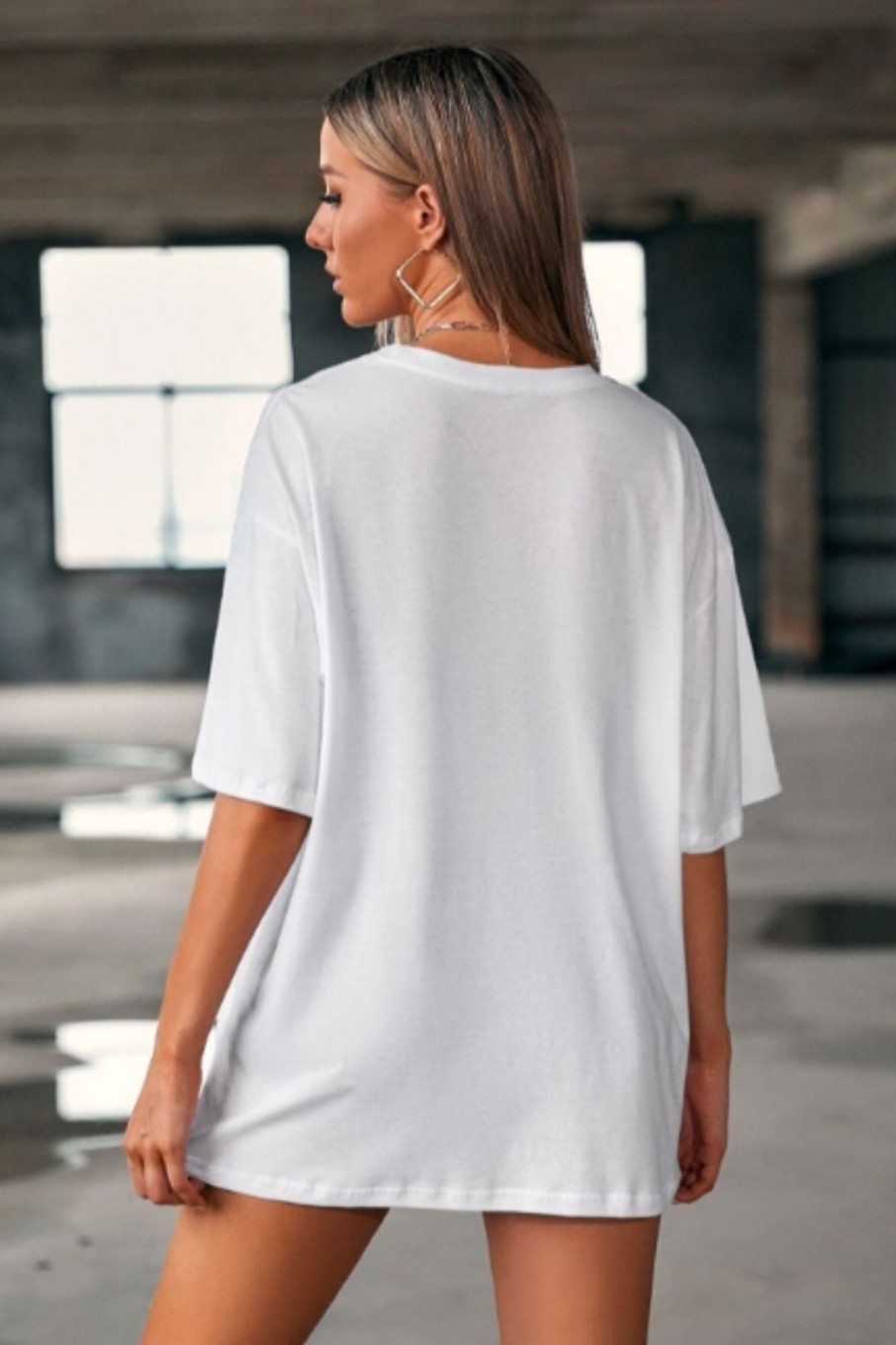 Women Styched Fashion | Boxy Tee Jersey Dress