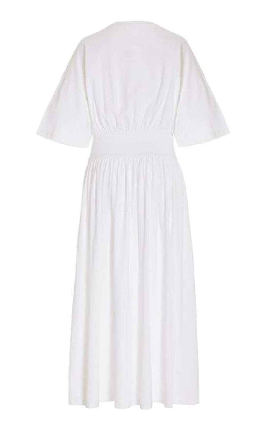 Women Styched Fashion | White Cotton Tee Dress