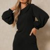 Women Styched Fashion | Peter Pan Collar Smock Dress