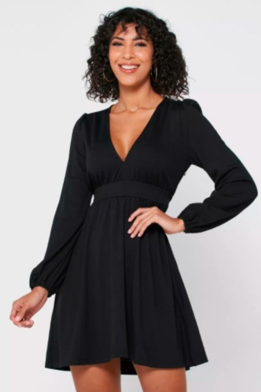 Women Styched Fashion | Let It Go Black Full Sleeve Dress