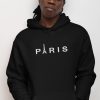 Men Styched Fashion | Paris Premium Non Zipper Black Hoodie