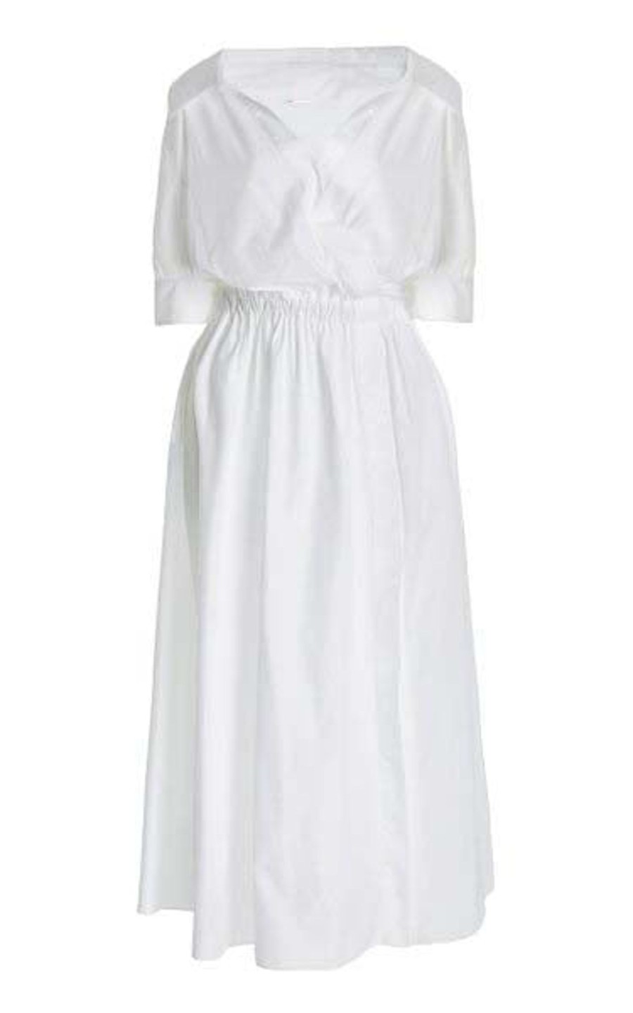 Women Styched Fashion | White Midi Dress For Summers