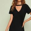 Women Styched Fashion | Choker Tee Dress