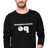 Men Styched Fashion | Be Unconventional - Casual Full Sleeve Graphic Printed Black Cotton T-Shirt