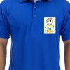 Men Styched Fashion | Royal Blue Premium Polo T-Shirt With Memphis Style Pocket Print