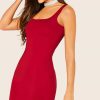 Women Styched Fashion | Red Bodycon Dress