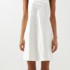 Women Styched Fashion | Longueuil White Dress