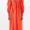 Women Styched Fashion | Edmonton Orange Dress