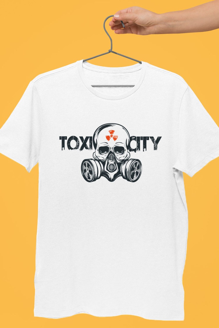 Men Styched Fashion | Toxicity Graphic White Tshirt