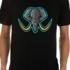 Men Styched Fashion | Elephant Graphics Printed Black T-Shirt - The Mighty One