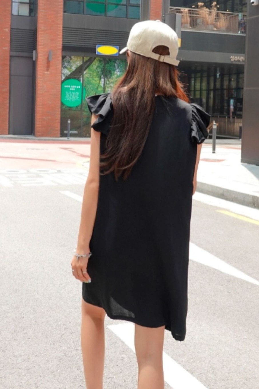 Women Styched Fashion | Solid Butterfly Sleeve Tunic Dress