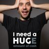 Men Styched Fashion | I Need A Hug - Graphic T-Shirt Black Color