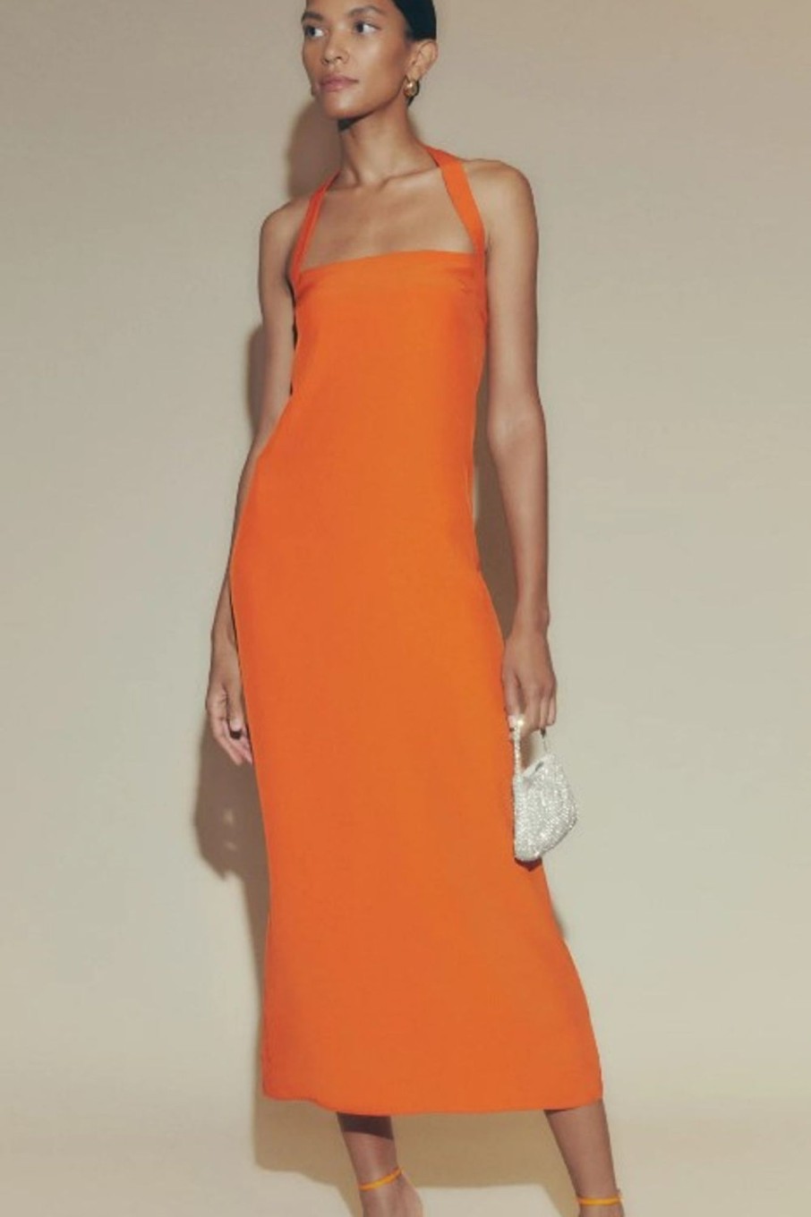 Women Styched Fashion | Volzhsky Orange Dress