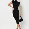 Women Styched Fashion | Turtle Neck Bodycon Midi Dress