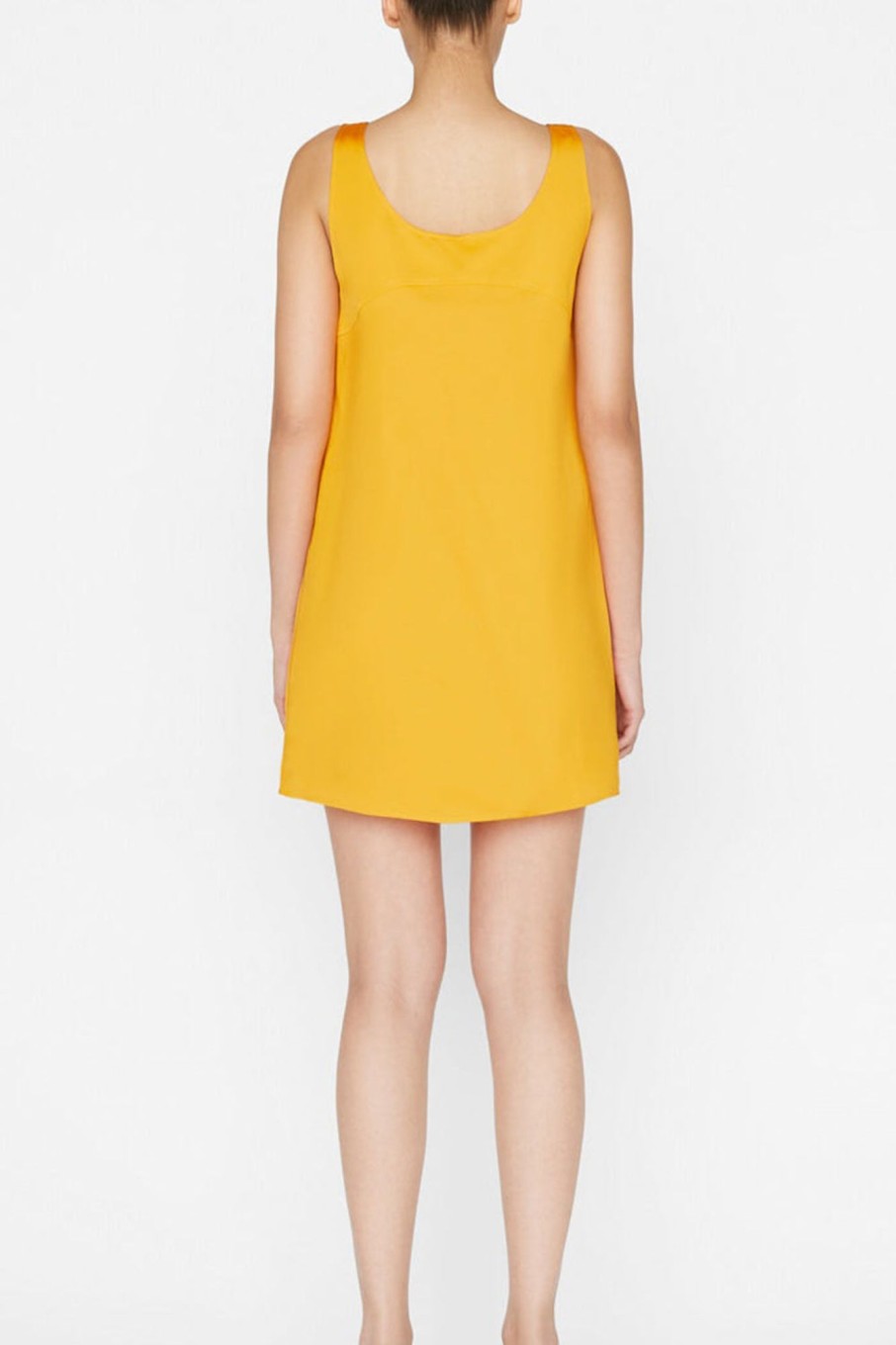 Women Styched Fashion | Supine Yoke Yellow Dress