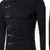 Men Styched Fashion | Side Button Formal Shirt