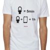 Men Styched Fashion | Time In Restroom With Phone - Quirky Graphic T-Shirt White Color