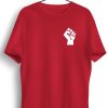 Men Styched | Raised Fist Graphic Printed Red Tshirt