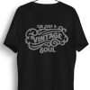 Men Styched | Vintage Soul Graphic Printed Black Tshirt