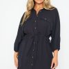 Women Styched Fashion | Black Shirt Dress