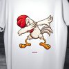 Men Styched Fashion | Cock Dab - Just A Cool Tee With A Cock Dabbing Cockadoodledoo White Tee