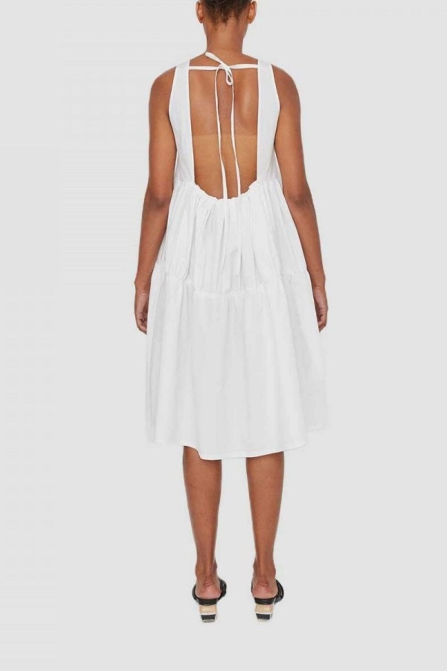 Women Styched Fashion | Backless White Little Dress