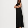 Women Styched Fashion | Black Sleeveless Maxi Dress