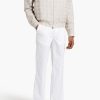 Men Styched Fashion | White Cotton-Poplin Pants