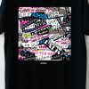 Men Styched Fashion | Fashion Word Cloud - Collage Casual Black Tshirt