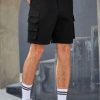 Men Styched Fashion | Men Flap Pocket Patched Shorts