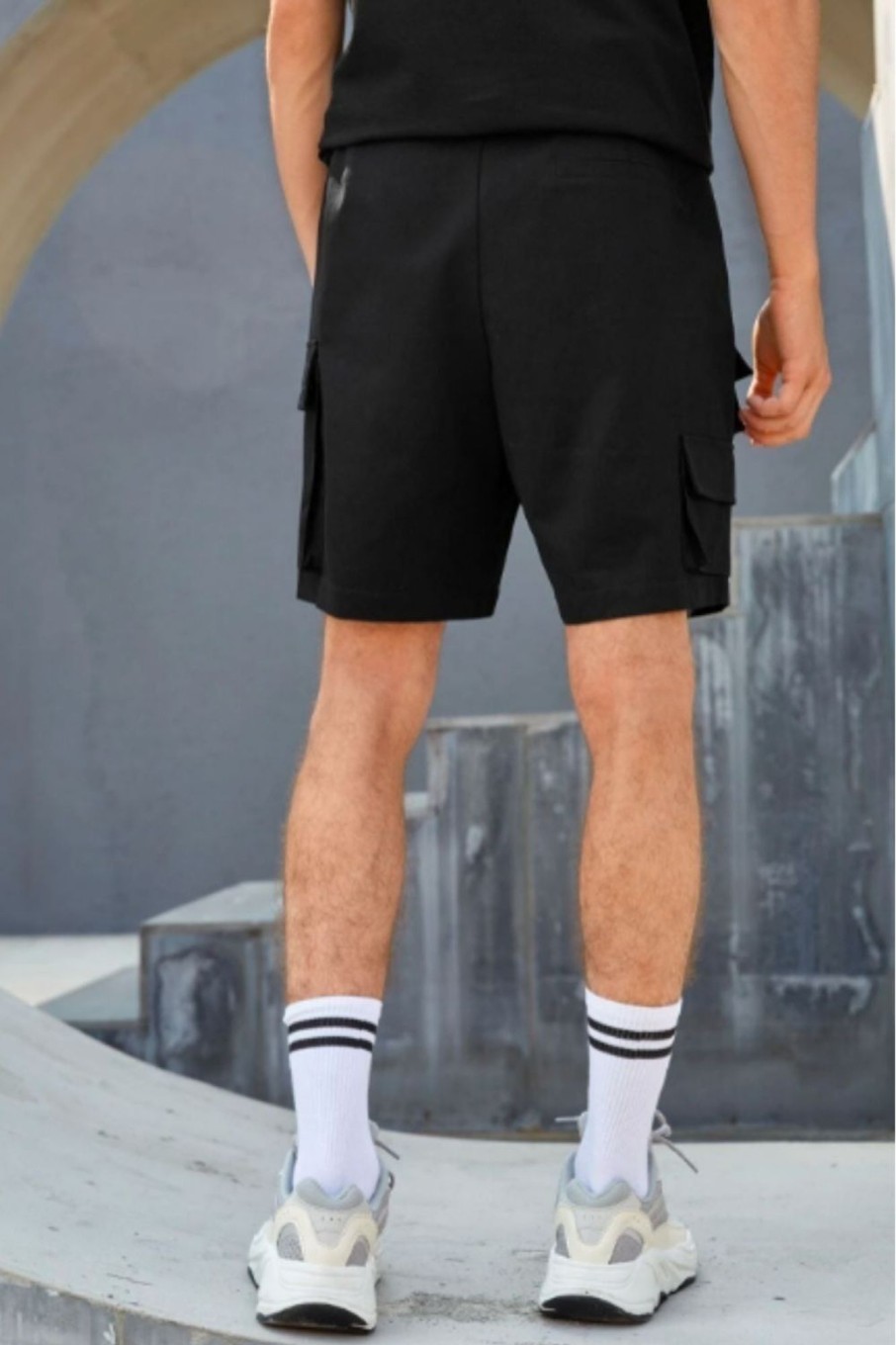 Men Styched Fashion | Men Flap Pocket Patched Shorts