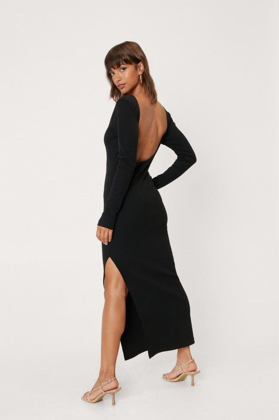 Women Styched Fashion | Backless Bodycon Maxi Dress