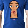 Men Styched Fashion | Scandal Through The Keyhole - Blue Casual Printed Tee