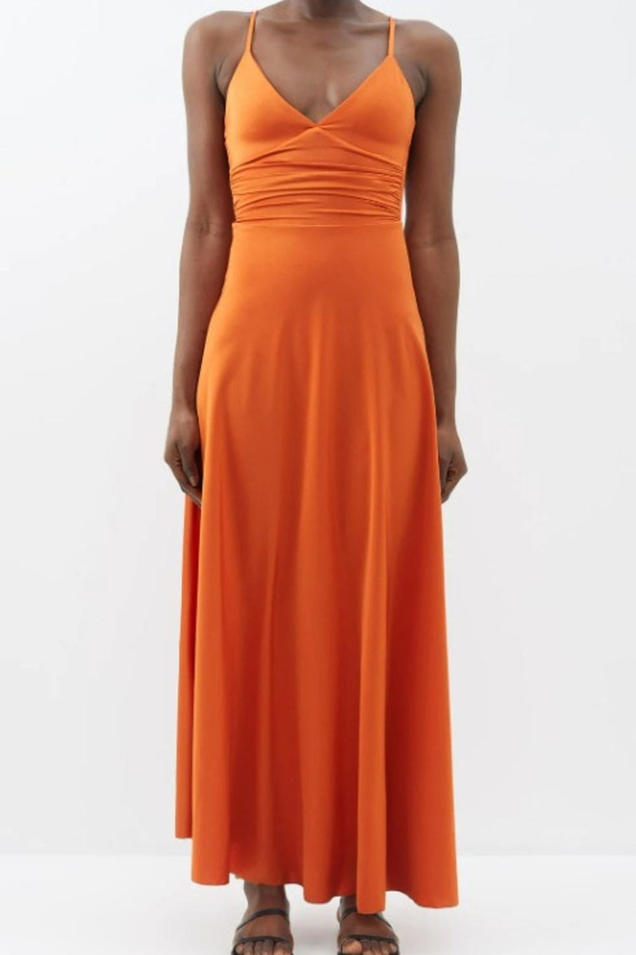 Women Styched Fashion | Cheongdo Orange Dress