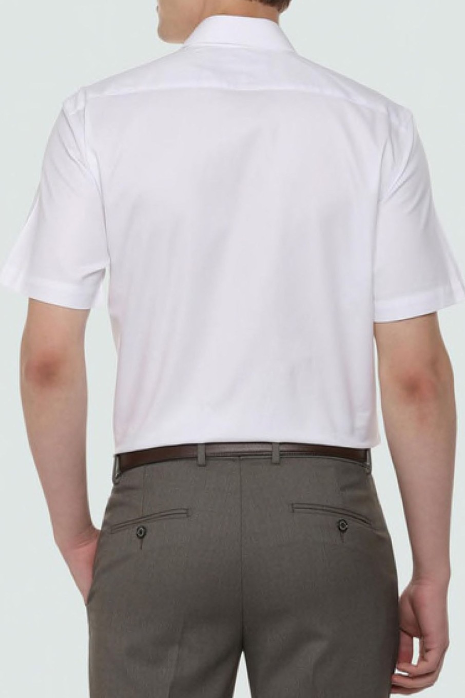 Men Styched Fashion | Johnson White Half Sleeve Shirt