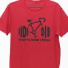 Men Styched Fashion | Ride Or Die Red Tshirt