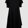 Women Styched Fashion | Detailed Sleeve Black Dress