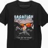 Men Styched Fashion | Vacation Graphic T-Shirt Black Color