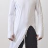 Men Styched Fashion | Assassin Style Asymmetrical White Tshirt