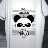 Men Styched Fashion | 5% Unicorn 95% Ninja - Cool Graphic T-Shirt White