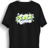 Men Styched | Peace Graphic Printed Black Tshirt