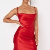 Women Styched Fashion | Shiny Me Red Dress