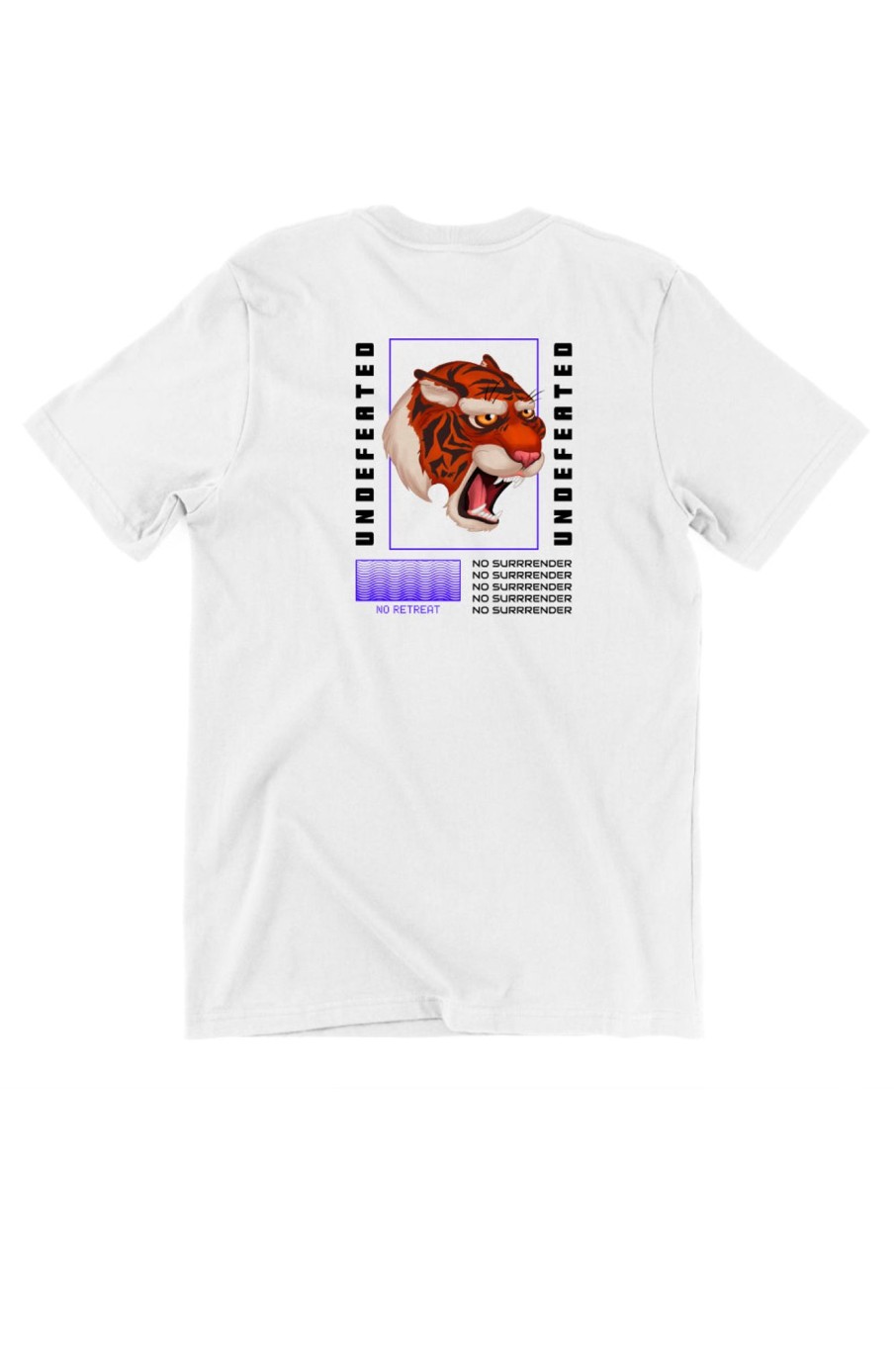 Men Styched | Surrrender Graphic Printed White Tshirt