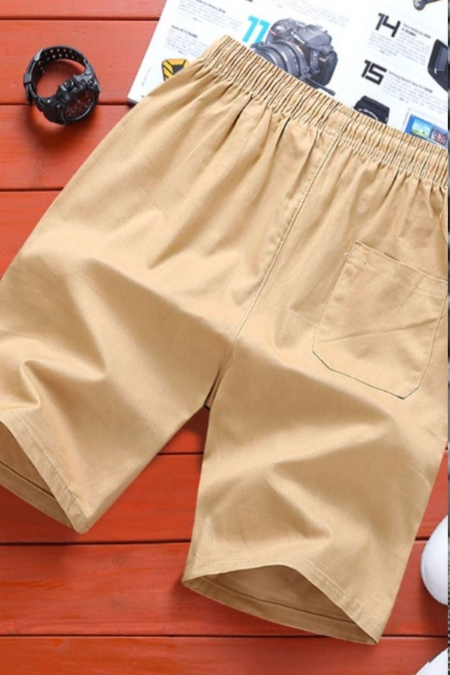 Men Styched Fashion | Drawstring Waist Slant Pocket Shorts